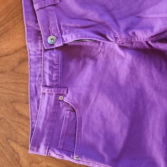 Purple Jean Shorts - Picture 3 of 8